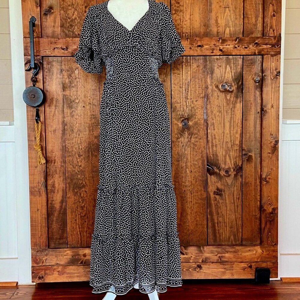 Max Studio Boho Cottage Core Maxi dress NWT